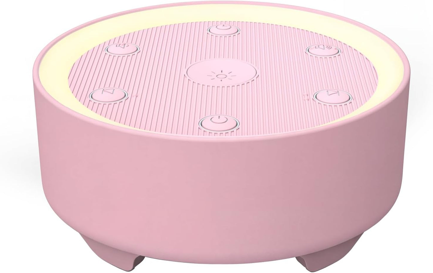 Kipcush White Noise Machine for Sleeping, Baby & Adults, High-Fidelity Non-Looping Sounds, Sleep Sound Machine with Dimmable Night Light, USB Powered, Memory Function, Home, Nursery & Travel