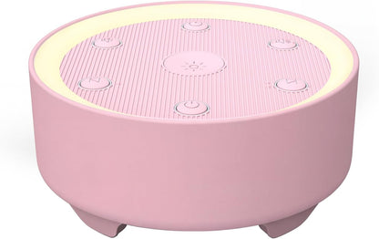 Kipcush White Noise Machine for Sleeping, Baby & Adults, High-Fidelity Non-Looping Sounds, Sleep Sound Machine with Dimmable Night Light, USB Powered, Memory Function, Home, Nursery & Travel