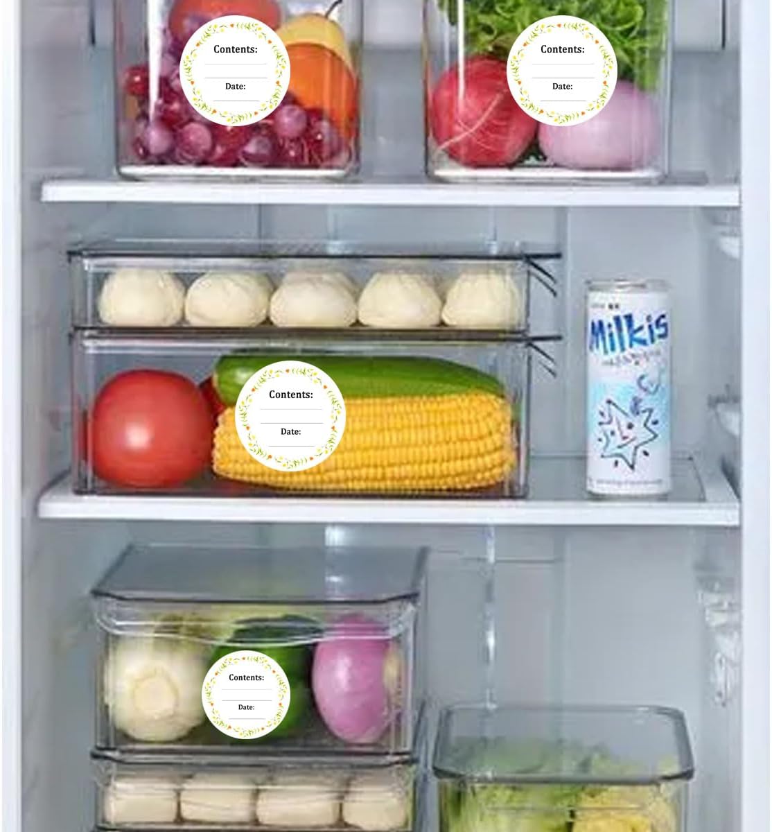 Dissolvable Canning Labels for Mason Jars,1.5 Inch Dissolvable Food Stickers Removable Freezer Food Date Labels for Food Containers(Pack-200)