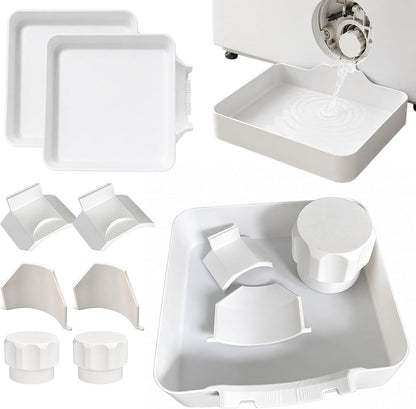 Universal Front-Load Washing Machine Drain Pan，1set | Washing Machine Drainage Tray, Easy Installation for Basements, Apartments, Mobile Homes, Garages, and Rentals