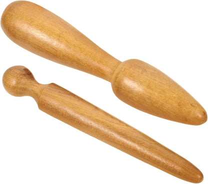 4pcs Wooden Massage Tools Multi-use Acupoint Massager Trigger Point Neck Shoulder Massager