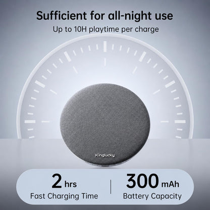 Kinglucky Pillow Speaker for Sleeping, Built-in White Noise Ultra-Thin Bluetooth 6.0 Under Pillow Speaker for Side Sleepers,Auto Shut-Off, Rechargeable Portable for Travel, Couples Shared Bed, Blue