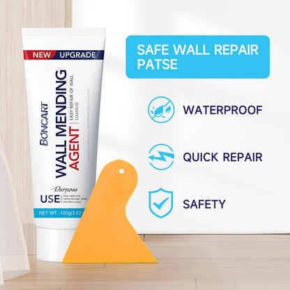 Drywall Repair Kit, 2-Pack Wall Mending Agent, Wall Spackle with Tools | Includes Scraper and Sandpaper. For Wall Surface Hole Fill, Quick And Easy Solution.