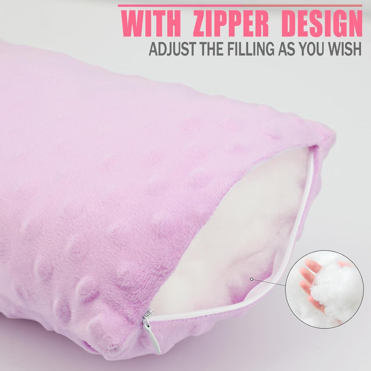 Small Knee Pillow for Side Sleepers, Soft Leg Pillows Relief from Knees, Sciatica, Hips, Joints Between Legs, Back Pain When Side Sleeping, Leg Alignment Knee Support Pillow, Minky Dot Black