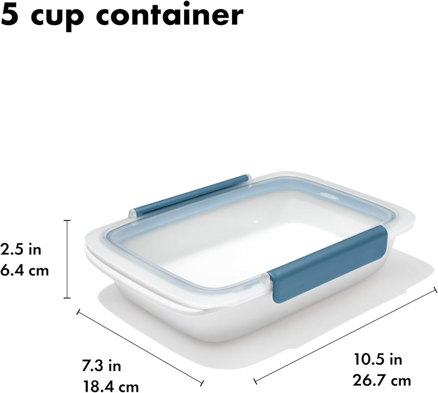 OXO Good Grips Prep and Go Container With Colander - Ocean Blue