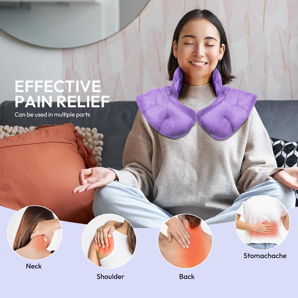 Microwave Heating Pad for Pain Relief, 8 x 18 Grey