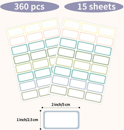 Removable Freezer Labels Stickers, 1 x 3 Inch Blank Removable Freezer Labels Food Storage Stickers, Date Label Waterproof Oil Resistant Easy Clean No Residue- 250 Sheets