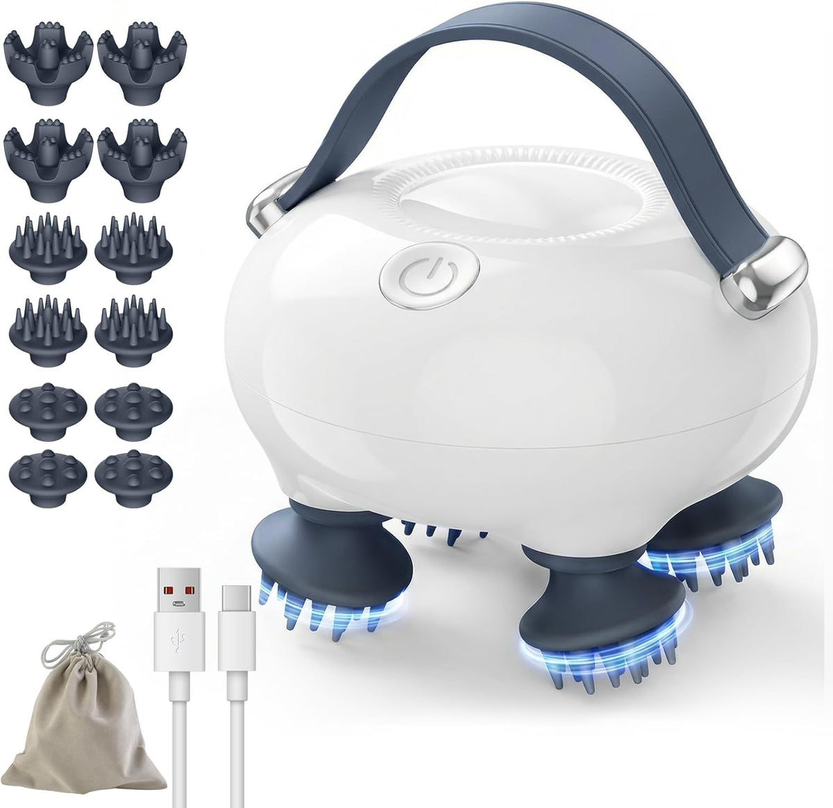 Scalp Massager, Head Massager Scalp with Tangle-Resistant Design
