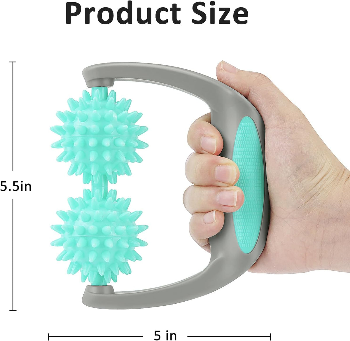 Coolife Fascia Release Spiky Massage Roller, Muscle Cellulite Massager