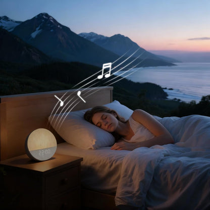 Portable Sound Machine White Noise Machine 12 Sound 6 Lighting Levels Timer