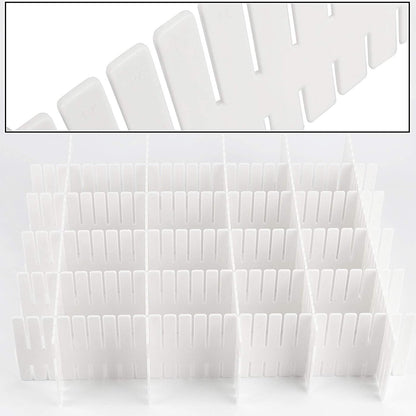 ZOENHOU 60 PCS DIY Drawer Divider Organizers, Pink Grid Drawer Dividers, Adjustable Premium Plastic Organizers for Makeup Drawers Desktop Kitchen Drawer Organizers and Storage, 12.6 x 2.76 Inch