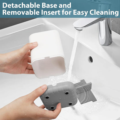 Boperzi Toothbrush Holders, Kids Toothbrush Holder with Drainage, Detachable Anti-Slip Electric Toothbrush Holder, Toothpaste Organizer Storage Caddy for Bathroom Countertop, Shower, Kitchen, Vanity