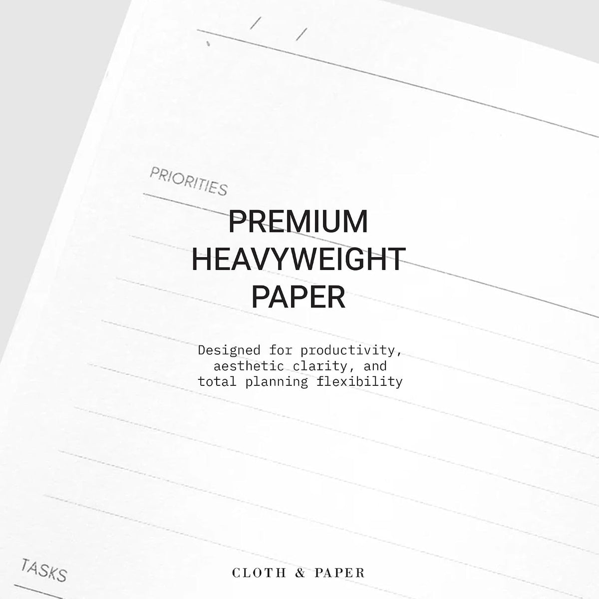 Cloth & Paper Travel Notebook | Daily Wellness Planner – Smoked Salt | Pocket Plus Wellness Planner 3.2" x 6" | Habit Tracker & Self Care Journal for Goals, Gratitude & Reflection – Soft Touch Cover