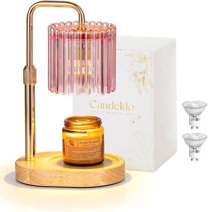 Candeldo Candle Warmer Lamp with Timer: Black Wax Melt Warmer