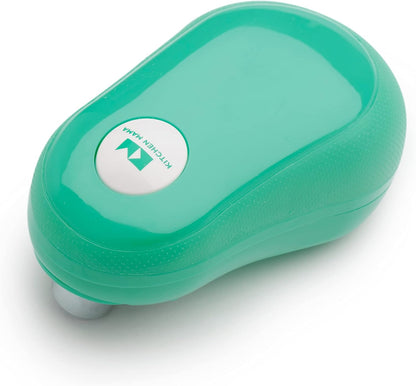 Kitchen Mama One Touch Electric Can Opener, Avocado | Opens with One Button Press, Auto-Stop, Smooth Edge, Cordless, Battery Operated