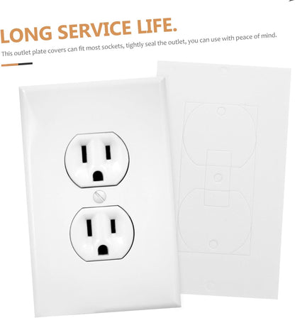 LIFKOME 50pcs Wall Socket Insulation Pads for Electrical Outlets Weatherproof Foam Gaskets Use Insulation Sealers for Home and Office Safety