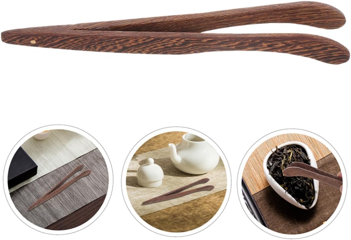 2pcs Wooden Tea Clip Tweezers for Tea Art Tools Squeezer Tongs Bag Squeeze Ceremony Accessories