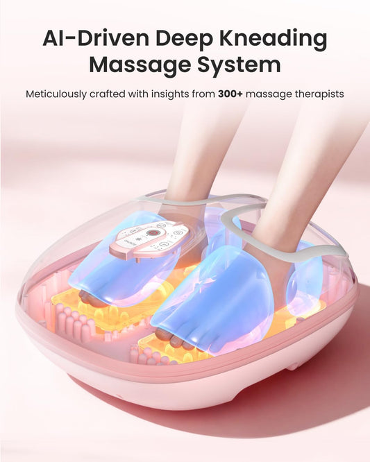 RENPHO Foot Massager with Heat, Birthday Gifts for Women, FSA Eligible HSA | Exclusive Pressure Monitoring Tech, Cordless Remote, 3 Heat & Compression Levels, NTC Temperature Control Tech, Up to Size 12