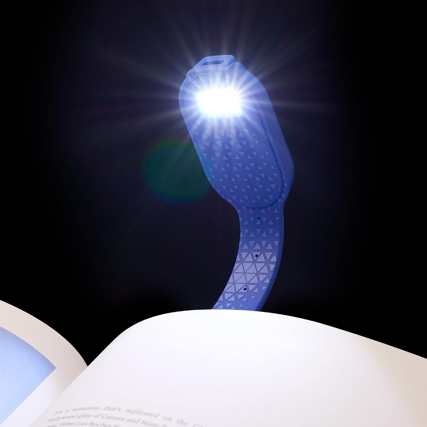 Gifts for Readers & Writers Rechargeable Book Light for Kids, Clip On Reading Light for Bed, 2in1 Flexilight Pals & Bookmark, 12 Hours of Light Once Charged, Includes USB Cable & 2 LED Lights, Dog