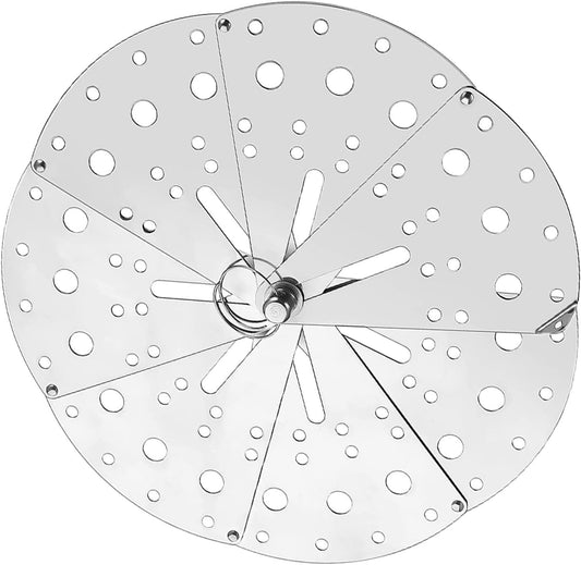 Adjustable Stainless Steel Anti-spill Overflow Lid Cover, Multipurpose Expandable Spill Stopper Strainer Lid for Kitchen Pots and Soup Pans
