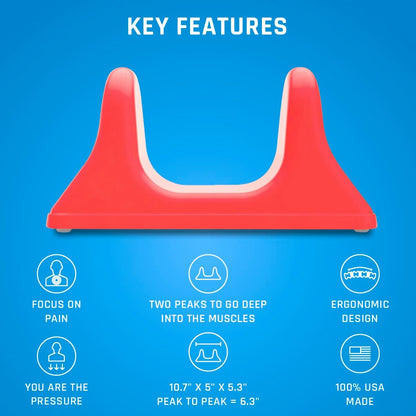 PSO-RITE Psoas Muscle Release Tool – Made in USA, Patented Deep Tissue Massage Device for Your Back, Hip Flexor & Trigger Point Relief, Night Black