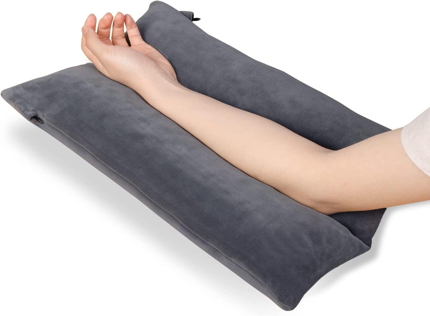 Arm Elevation Pillow Shredded Memory Foam Filled Arm Stabilizer Elevation Pillow for Swelling and Circulation Pain Relief for Shoulder Surgery and Leg Injury Washable Cover