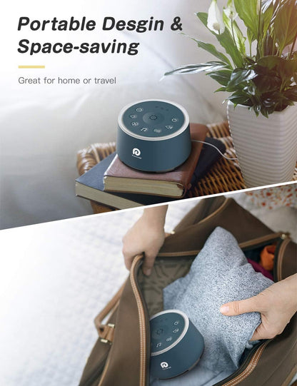 Dreamegg White Noise Machine for Adults - 10W Powerful Sound Machine with 29 Soothing Sounds, Noise Masking for Snoring, Traffic & Office Privacy, Ideal for Home, Travel & Deep Sleep