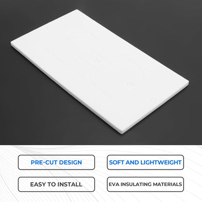 Outlet Insulators Draft Sealers, 100Pcs Electrical Outlet Insulation Pads, EVA Foam Gasket for Wall, Switch Socket Cover Easy Install