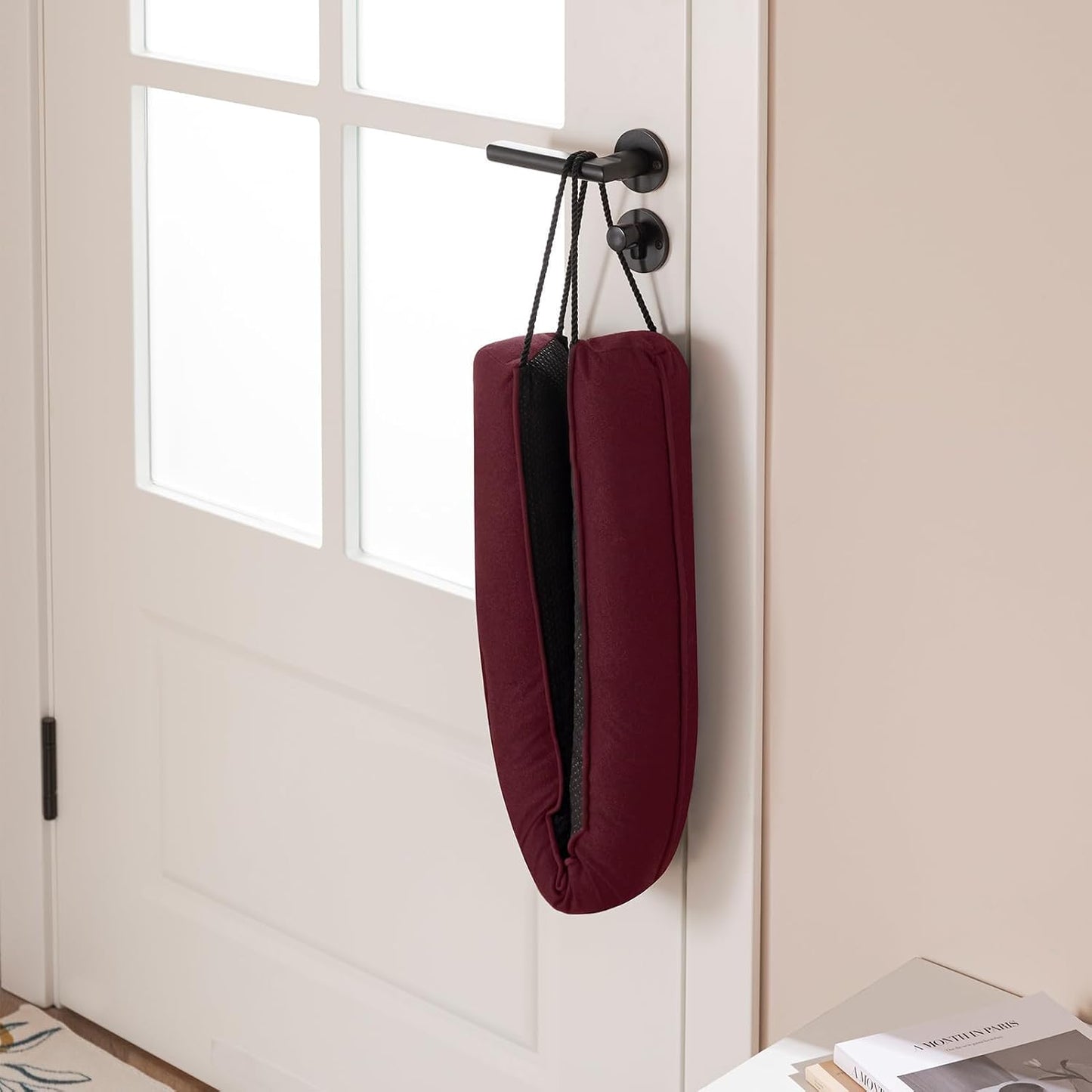 Door Draft Stopper, Removable Washable Cover, 38", Gray | Weighted Gap Filler, Blocks Hot and Cold Air, All-Season Seal, Easy Install, Noise & Wind Blocker, Home Essentials