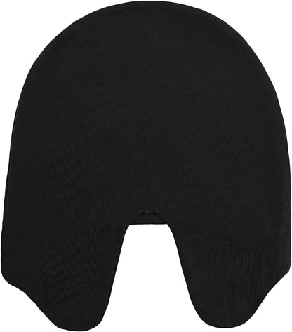 Cotton Light Blocking Night Cap Slouchy Blackout Eye Cover Mask Travel Nap Beanie Deep Sleep Hat Breathable Blindfold Skull Cap for Men Women Elderly Postpartum Warm Windproof Sleep Hat