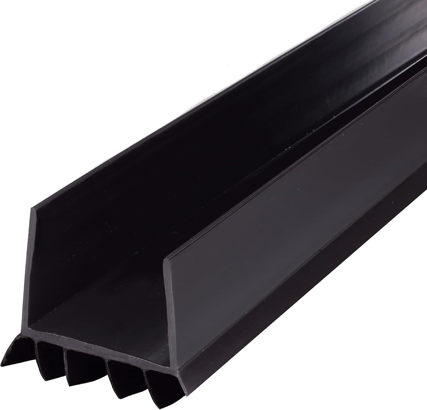 M-D Building Cinch® Slide-On U-Shaped Vinyl UDS, Brown, 36in 2pk | Rigid and Flexible Vinyl, Blocks Drafts Moisture Dust Insects, Compression Fit, No Hardware Required, Cut-to-Length