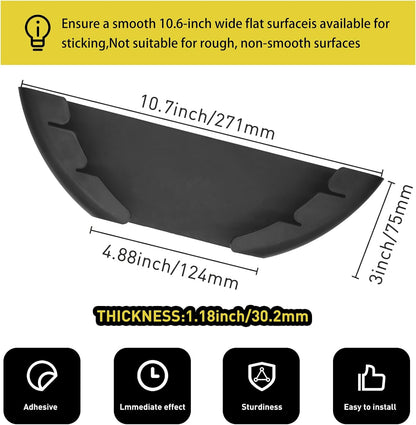 Universal Pot Lid Organizer for Cabinet, 5 Pcs Pan Lids Organizers Inside Cabinet Door Wall Mount Pots Top Storage Rack Holder for Kitchen, Fits 6" to 13.5" (5pcs black)