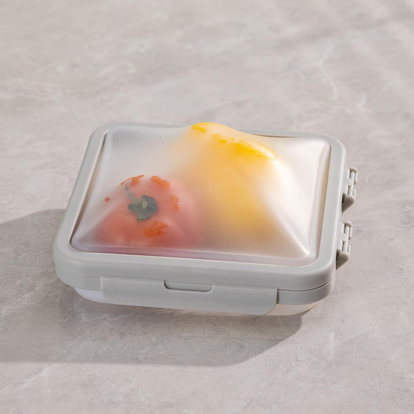Reusable Silicone Food Storage Container with Lid Avocado Saver, Onion Keeper, Silicone Kitchen Organizers for Fridge