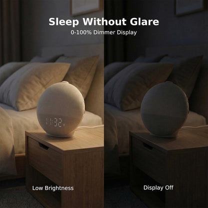 Sunrise Alarm Clock with Sound Machine, Natural Wake Up Light with Night Light, 30 Sleep Sounds, White Noise Machine Alarm Clocks for Bedrooms, Heavy Sleepers
