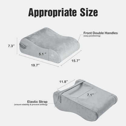 LightEase Memory Foam Leg, Knee, Ankle Foot Support and Elevation Pillow for Surgery Recovery