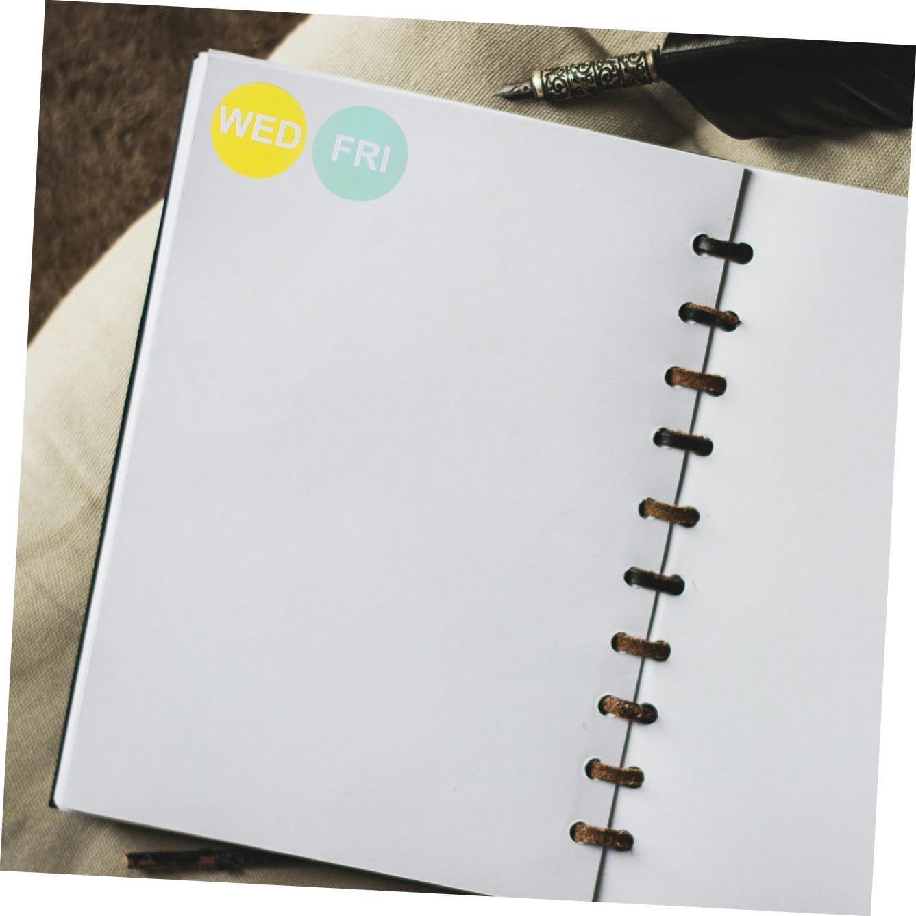 7 Rolls Weekday Label Stickers Adhesive Date Marking Dots for Restaurant Management Removable Day of Week Stickers for Calendars Notebooks and Meal Prep