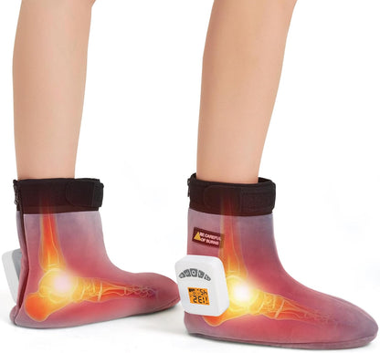 Feet Warmers, 5000mAh Rechargeable Foot &Ankle Heating Pad for Circulation