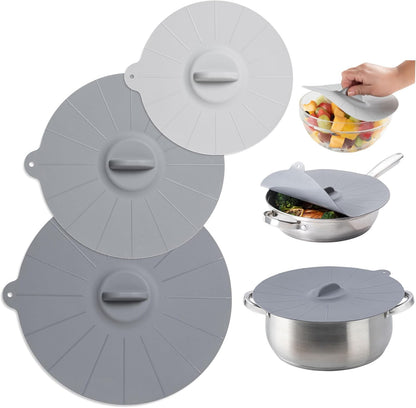 HIC Kitchen Splatter Guards for Microwave, BPA Free, Set of 4