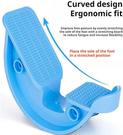 Foot & Calf Stretcher, Premium Foot Stretcher for Plantar Fasciitis, Achilles Tendonitis Relief, Foot Rocker with Durable, Slip-Resistant Design, Stretch Guide for Effective Leg Flexibility