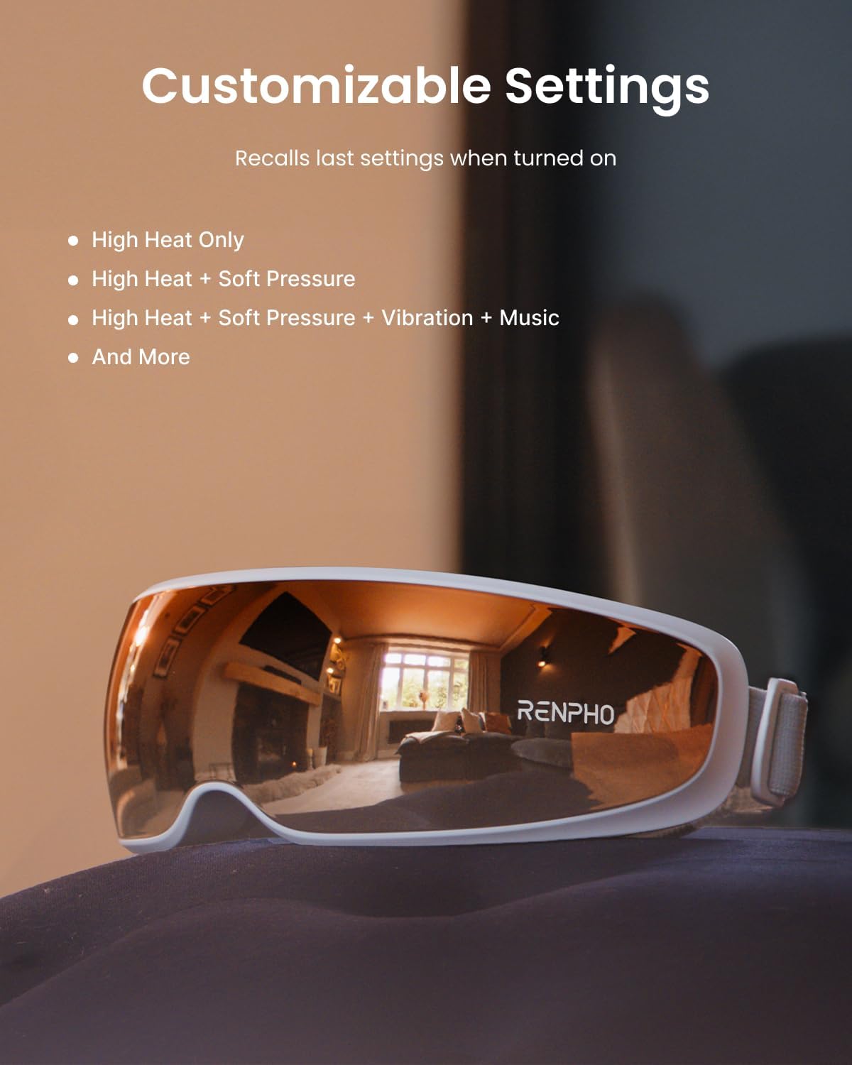 RENPHO Eyeris 3 Eye Massager with Heat and Cooling, Massaging Eye Mask