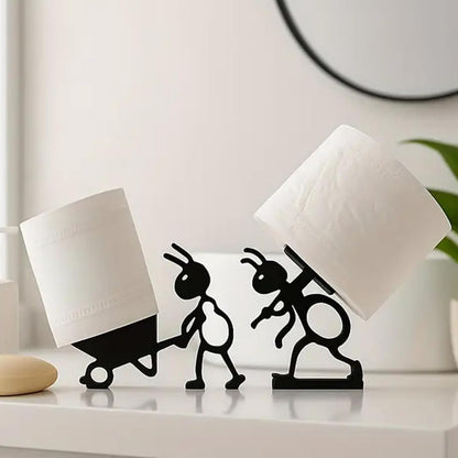 VELENTI Sheep Toilet Roll Holder - Funny Toilet Paper Holders Free Standing Cute Bathroom Decor - Premium 3D Printed Black Sheep Loo Rolls Holder - Hilarious Tissue Paper Roll Storage - Set of 3