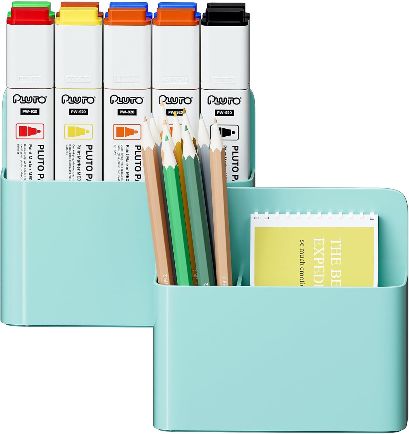 Marbrasse Magnetic Dry Erase Marker Holder,Pen and Eraser Holder for Whiteboard，Magnet Pencil Cup Utility Storage Organizer for Office, Refrigerator, Locker and Metal Cabinets (2 Pack)
