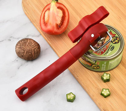 Fan Wu Safe Side-Cut Manual Can Opener, Smooth Edge | No Sharp Lid Risks;Ergonomic Non-Slip Grip;Fits All Standard Cans;Rust-Resistant Stainless Steel;Dishwasher Safe Design