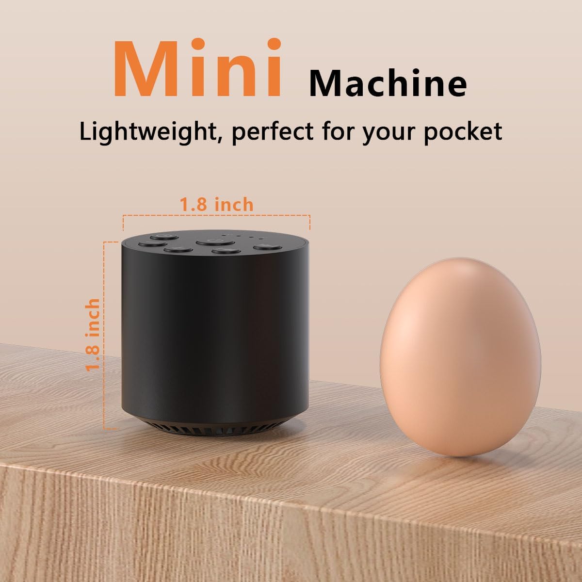 Color Noise Sleep White Noise Portable Sound Machines with 30 Soothing Sounds 32 Levels Volume Compact 4 Timer Options Auto-Off and Memory Function for Travel Home Everyone