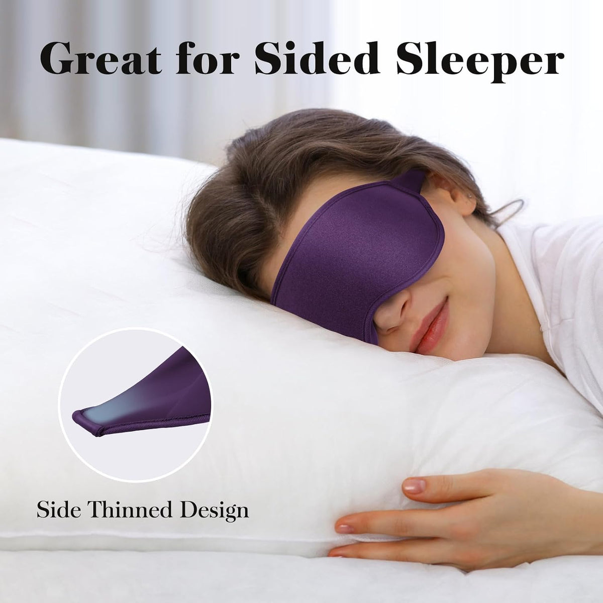 Fygrip 3D Eye Mask Sleep Mask for Men & Women, Black