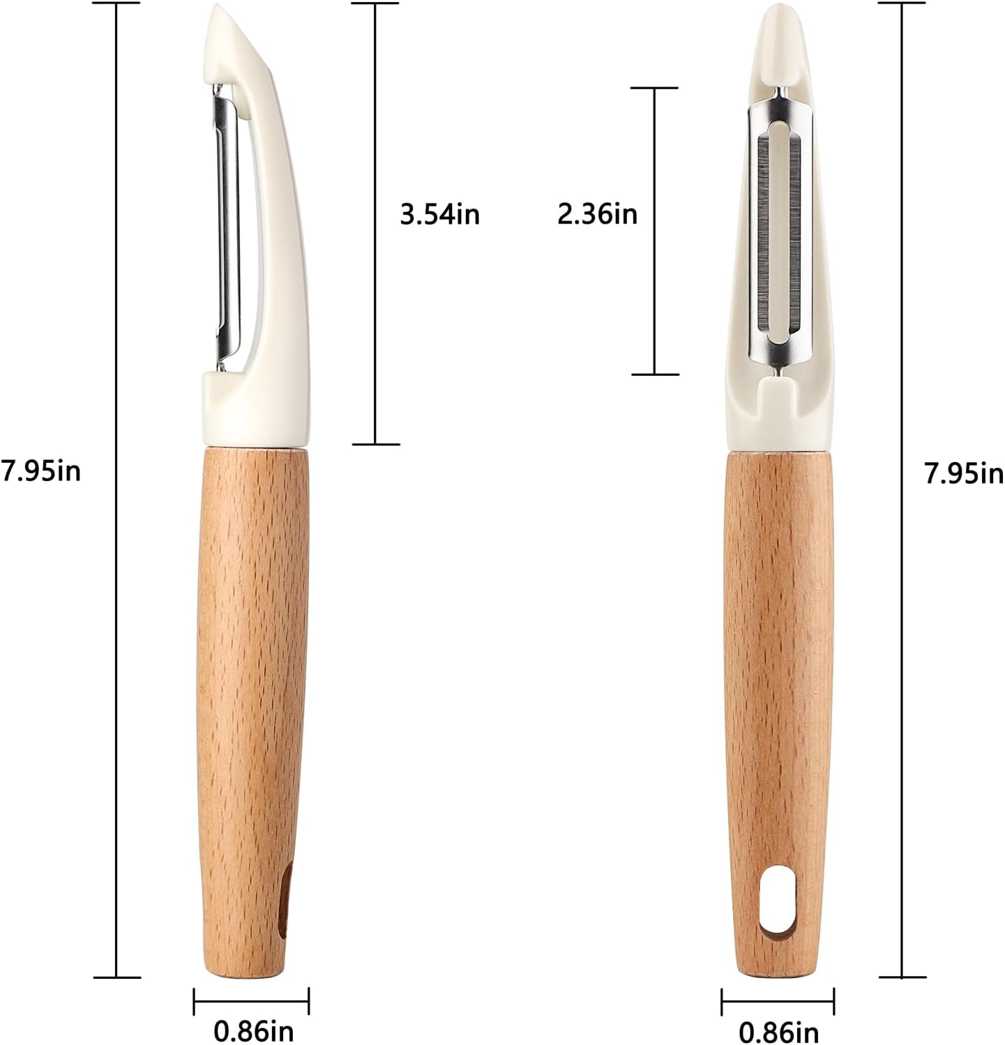 Potato Peelers Stainless Steel Swivel Peelers Y-Shaped and I-Shaped Peeler | Vegetable Peeler Set of 2 Carrot Fruit Peelers for Kitchen Home