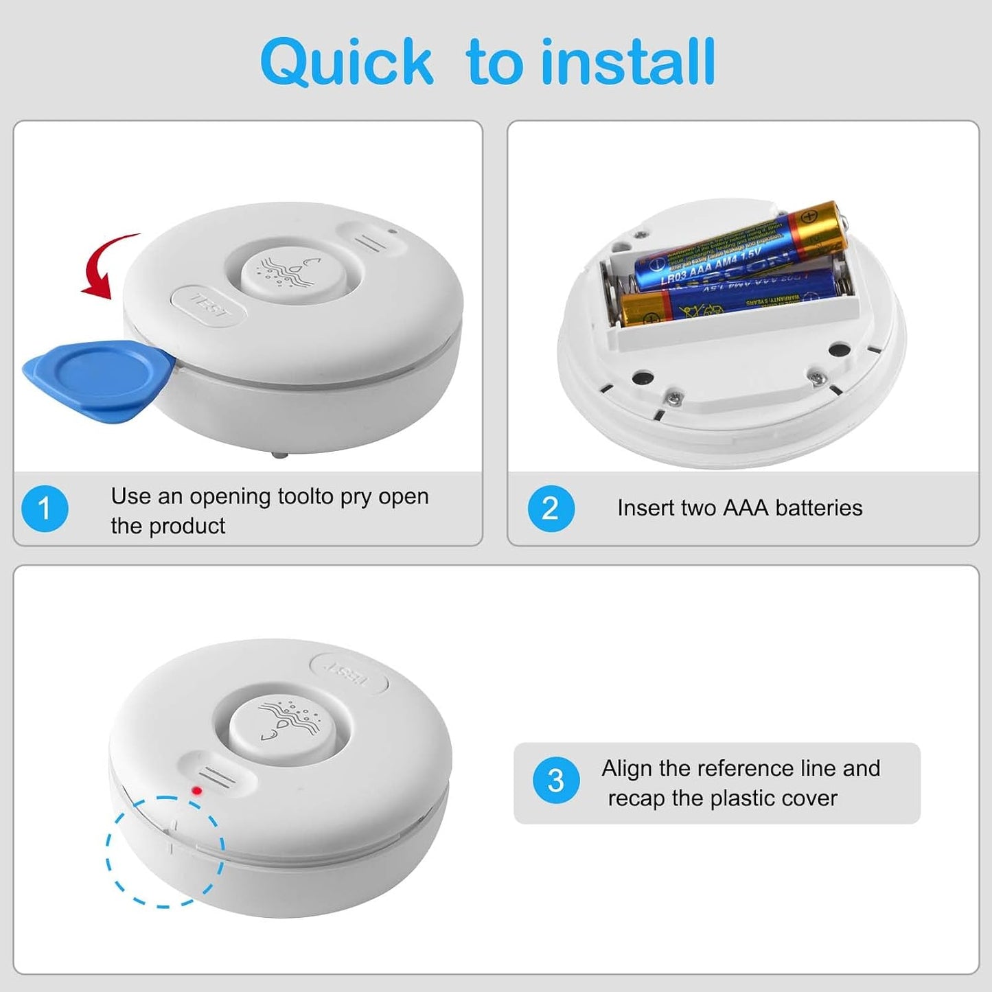 Smart Water Leak Detector for Home 3 Pack, Driping Leakage Flood Detectors | 120dB Loud, IP66, APP Push, Wireless Water Leak Alarm , 3 Water Sensors & 1 WiFi Gateway for Kitchen, Sink, Laundry