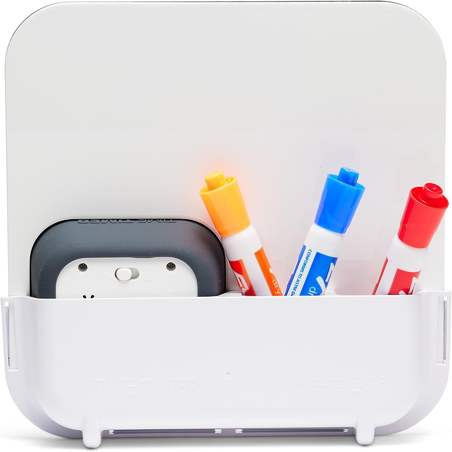 TIME TIMER MOD with Dry Erase Board — 60-Minute Visual Countdown Timer with Magnetic Whiteboard — for Notes, Chores, Classroom and Office Reminders, Visual Schedules, for Kids and Adults (Orange)