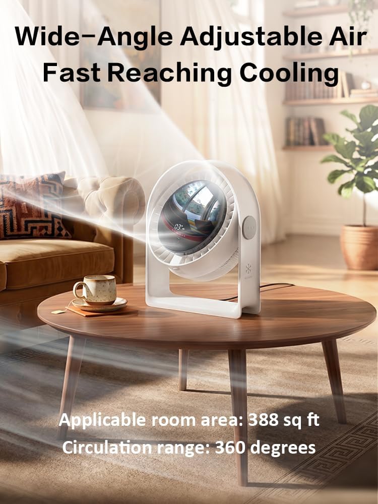 2026 Quiet USB Desk Fan,4 Speeds, 120°Tilt, table Fan for bed & Office