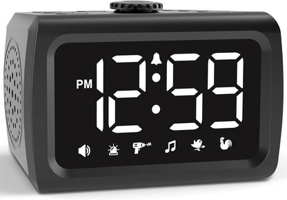 Peakeep Super Loud Alarm Clock for Heavy Sleepers Adults Teens, Big Numbers